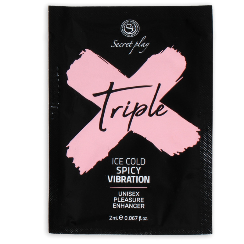 Secret Play Dosette Gel chauffant et vibrant Triple X 2ml